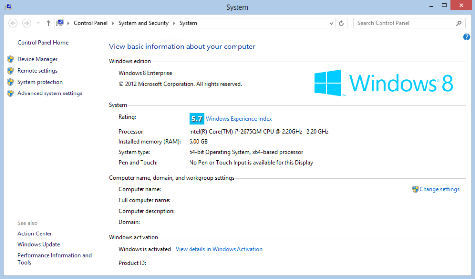 Advanced system settings. Windows 8 exe. WINSAT. Advanced System settings Windows 11 где найти.