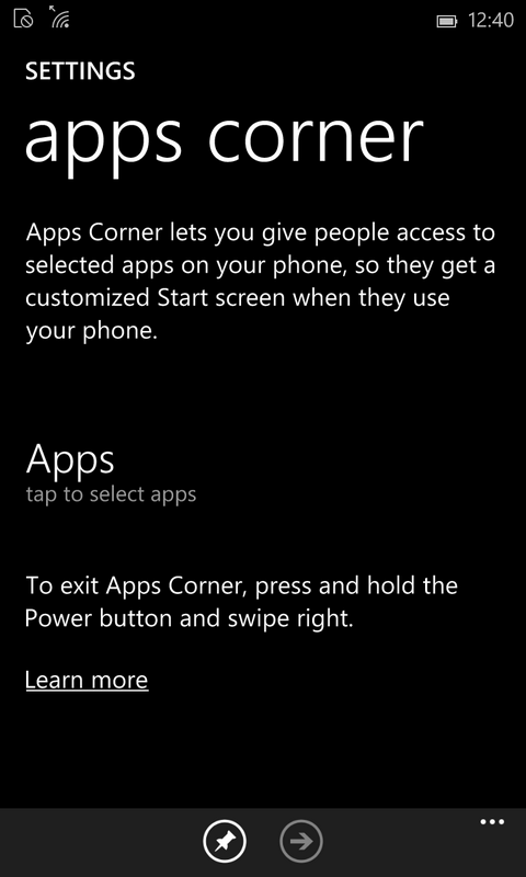 Apps corner
